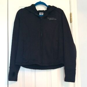 Harley-Davidson Black Zip Up, Hooded Jacket Liner, US Women's Size XL